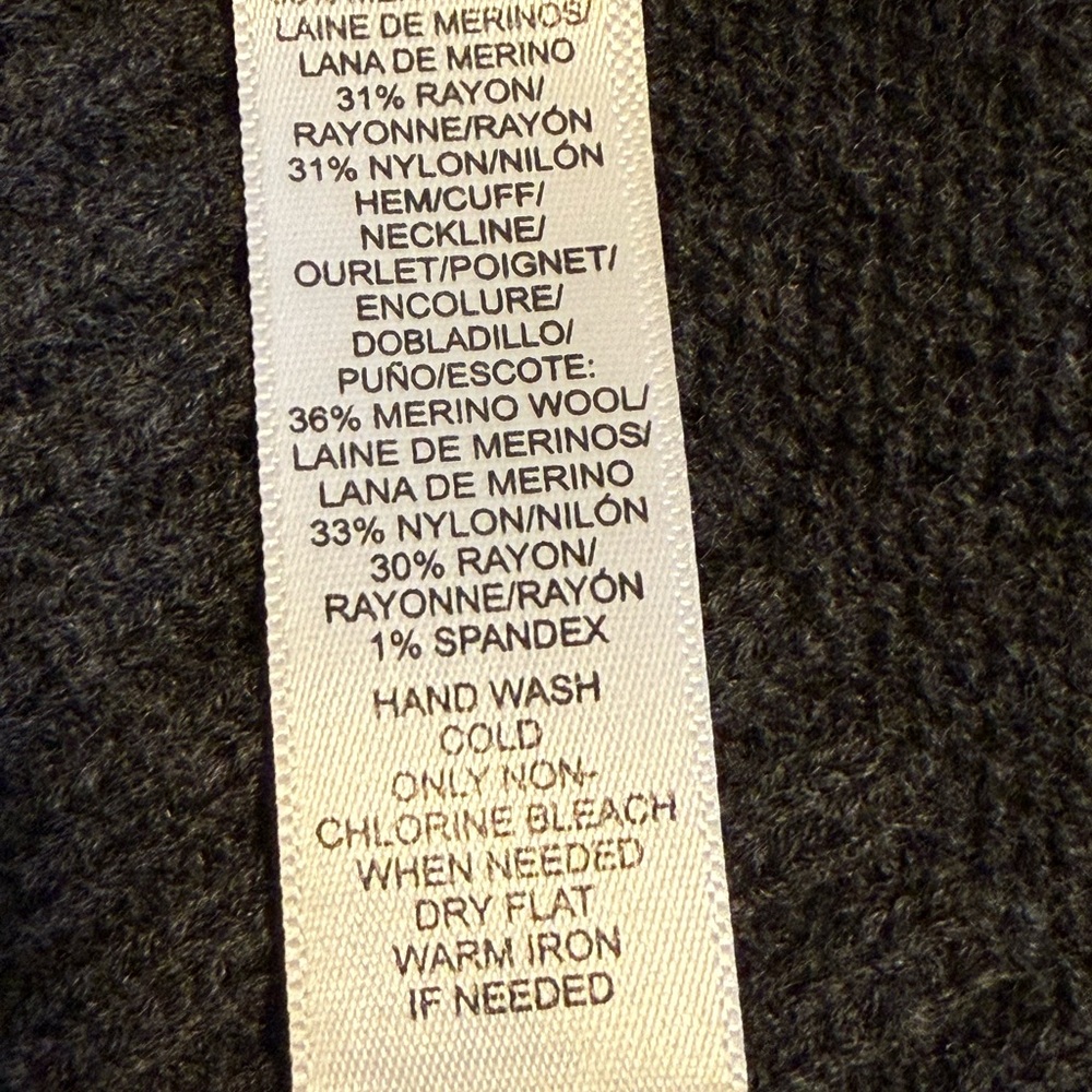 LOFT Charcoal Knit Cardigan - Picture 7 of 7